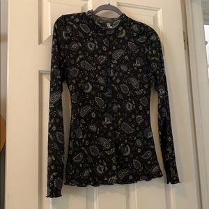 Free People paisley top. size M